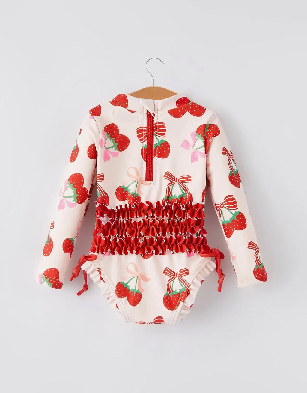 Strawberry Cherry Girls One Piece Swimsuit
