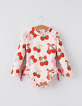 Strawberry Cherry Girls One Piece Swimsuit