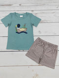 Boys Checkered Duck Set