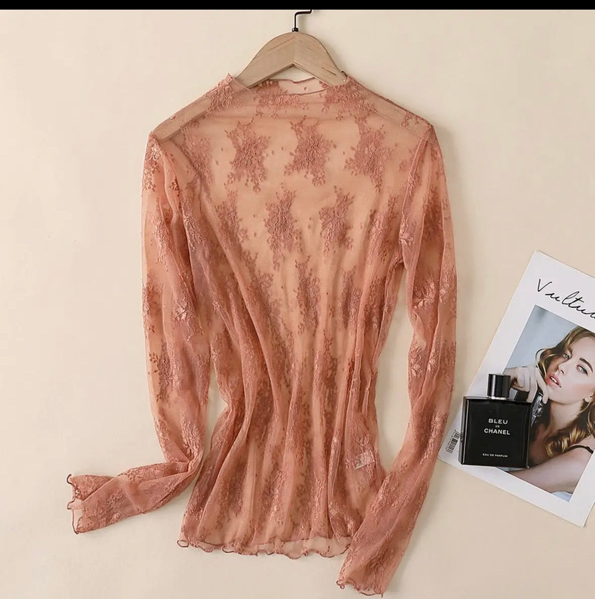Mesh Blouse- Long Sleeve