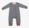 Plaid Baby Bamboo Zip Up