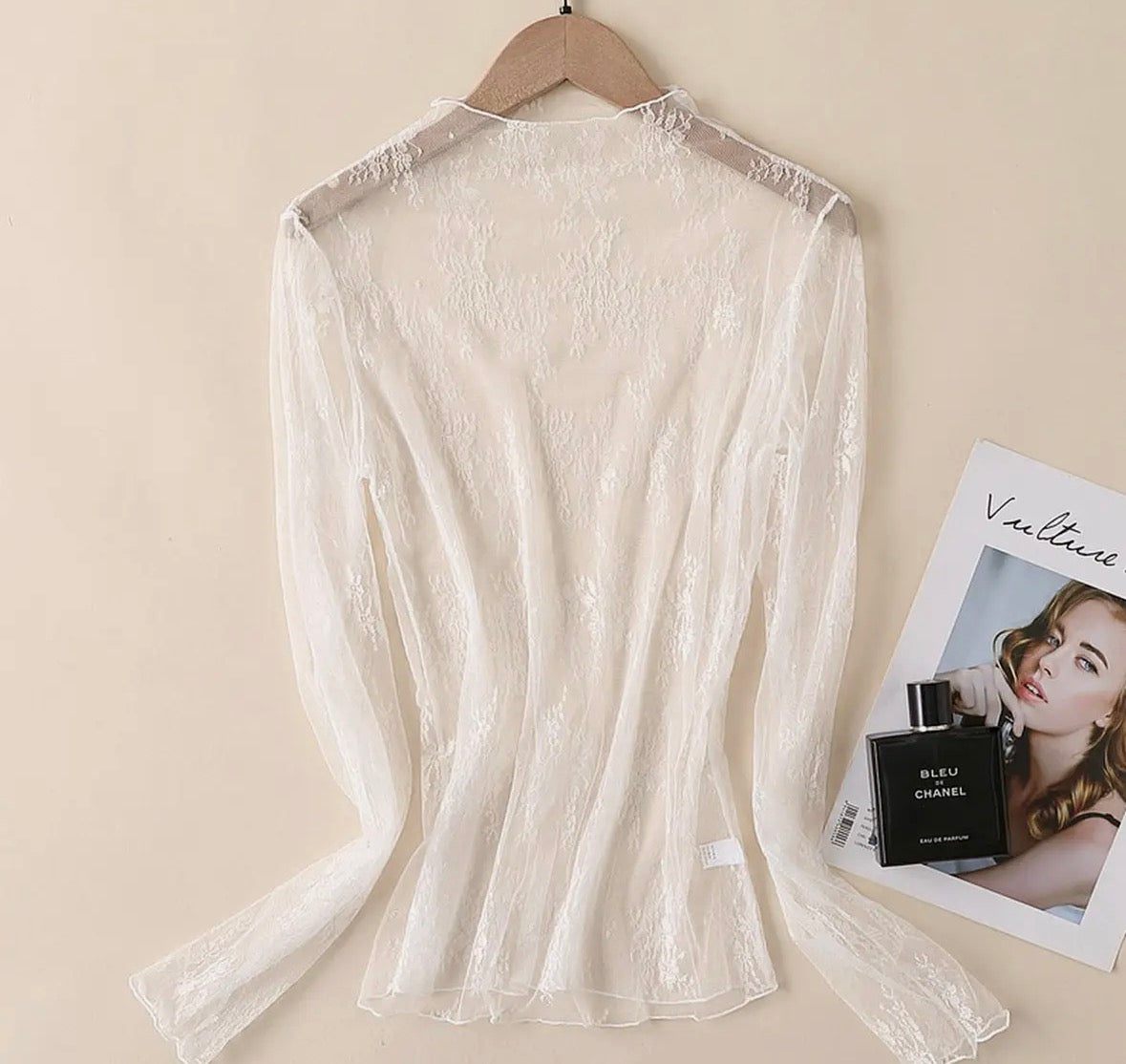 Mesh Blouse- Long Sleeve