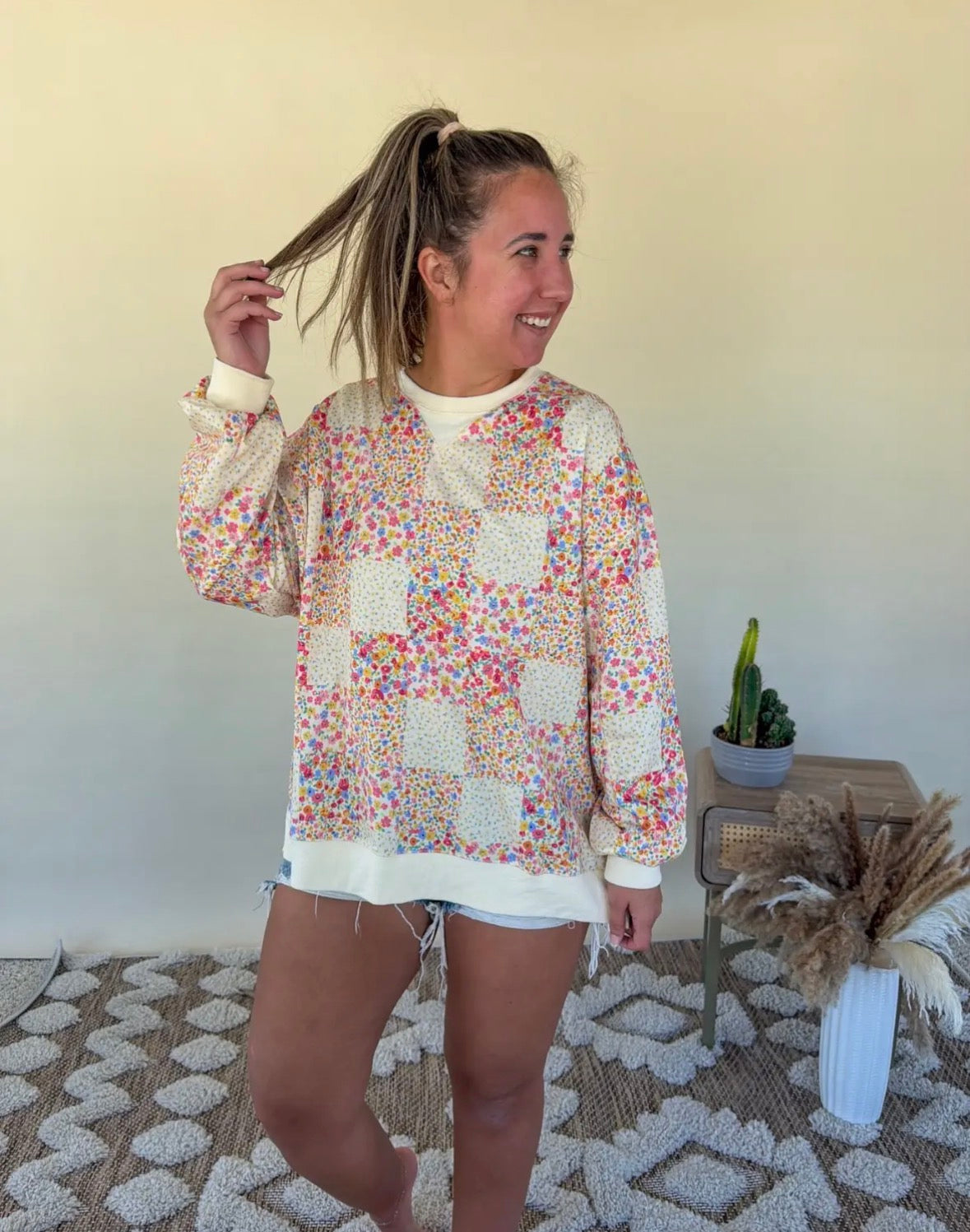 Meadow Bloom Patchwork Top