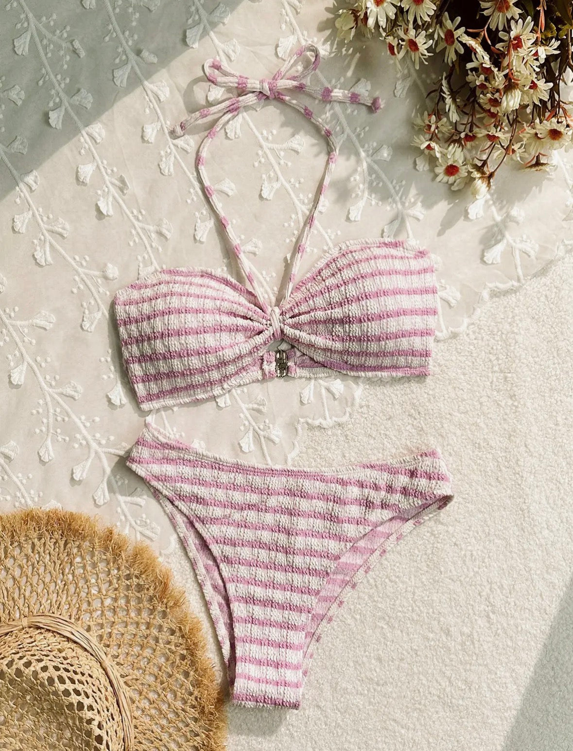 Stripped Bikini Set