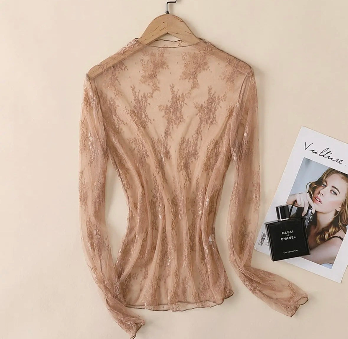 Mesh Blouse- Long Sleeve