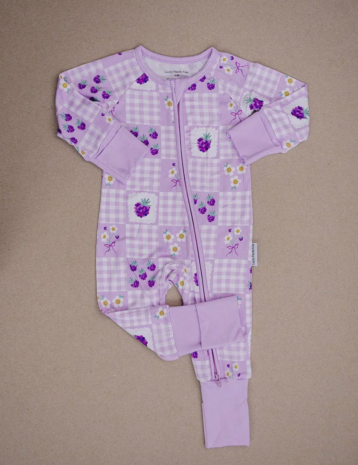 Raspberry Zippy Romper