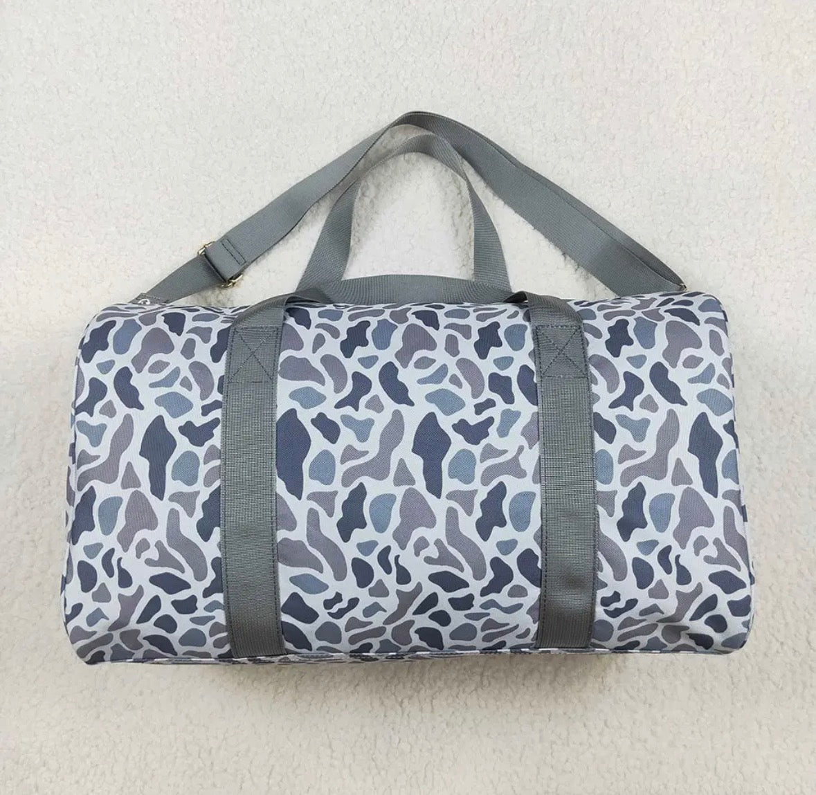 Grey Camo Duffle Bag