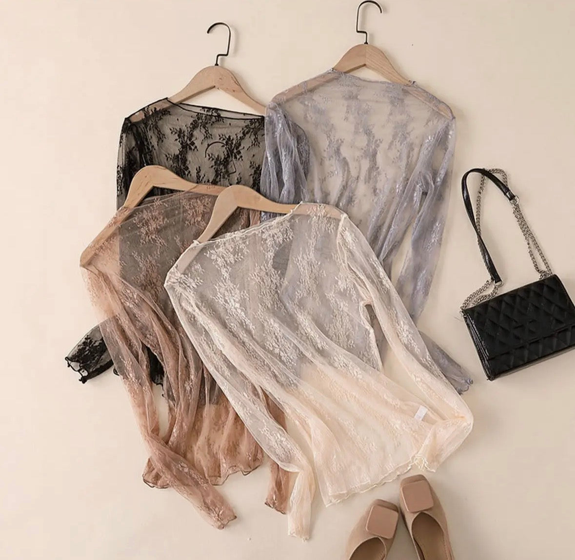Mesh Blouse- Long Sleeve