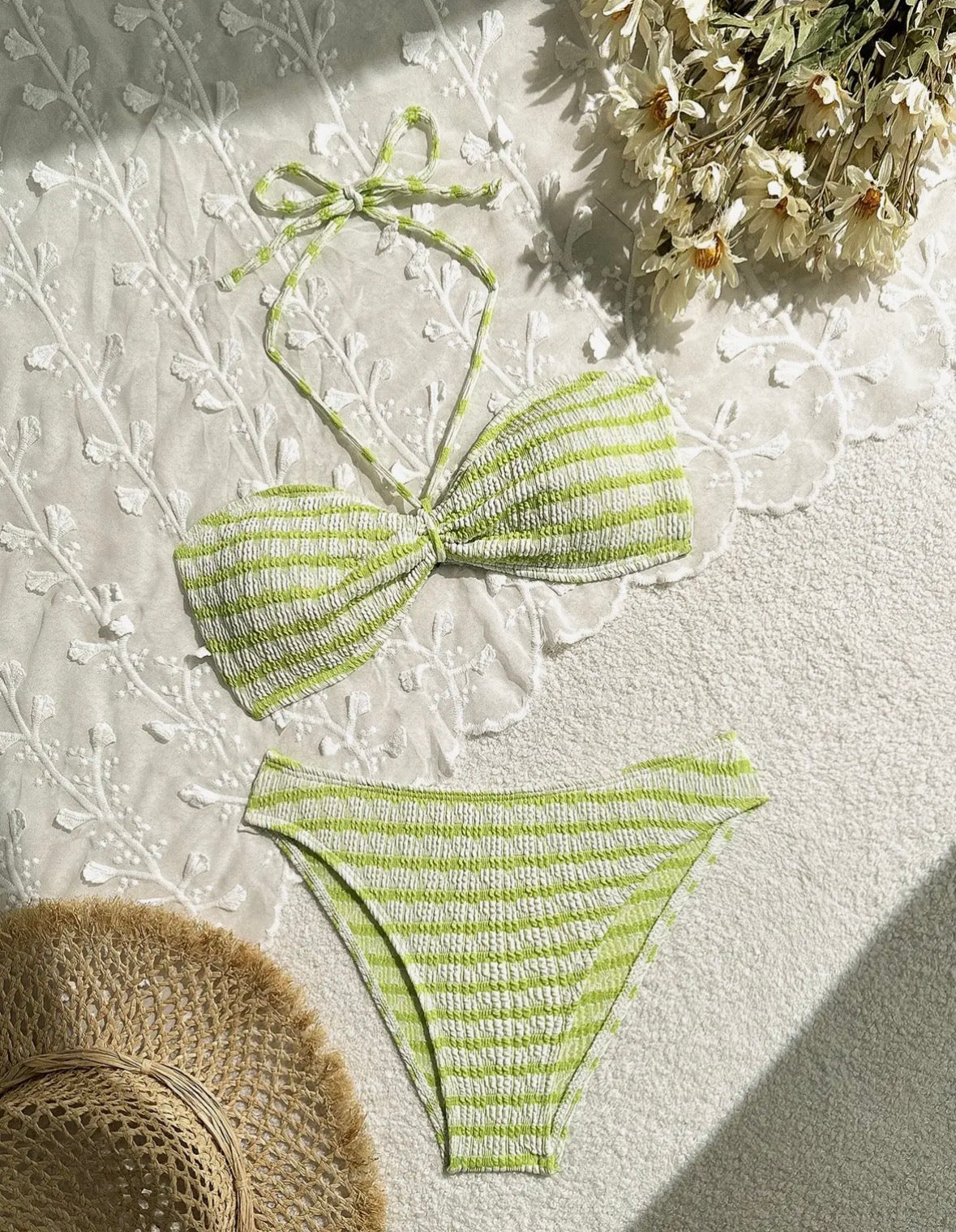 Stripped Bikini Set
