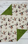 Baby Olive Minky Duck Blanket