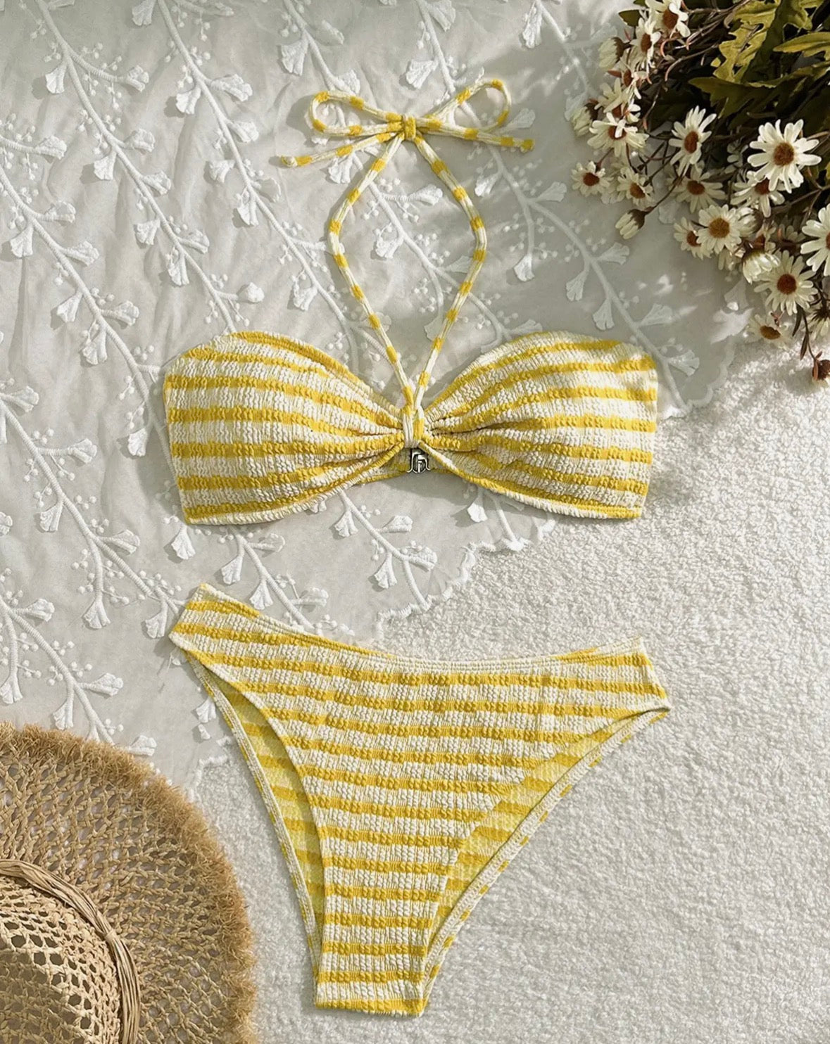 Stripped Bikini Set