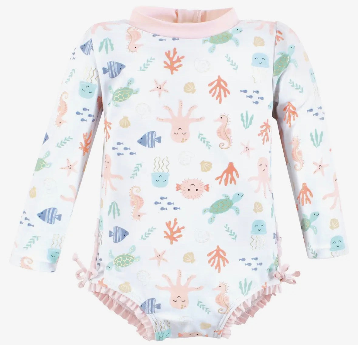 Hudson Toddler Swimsuit Pastel Sea