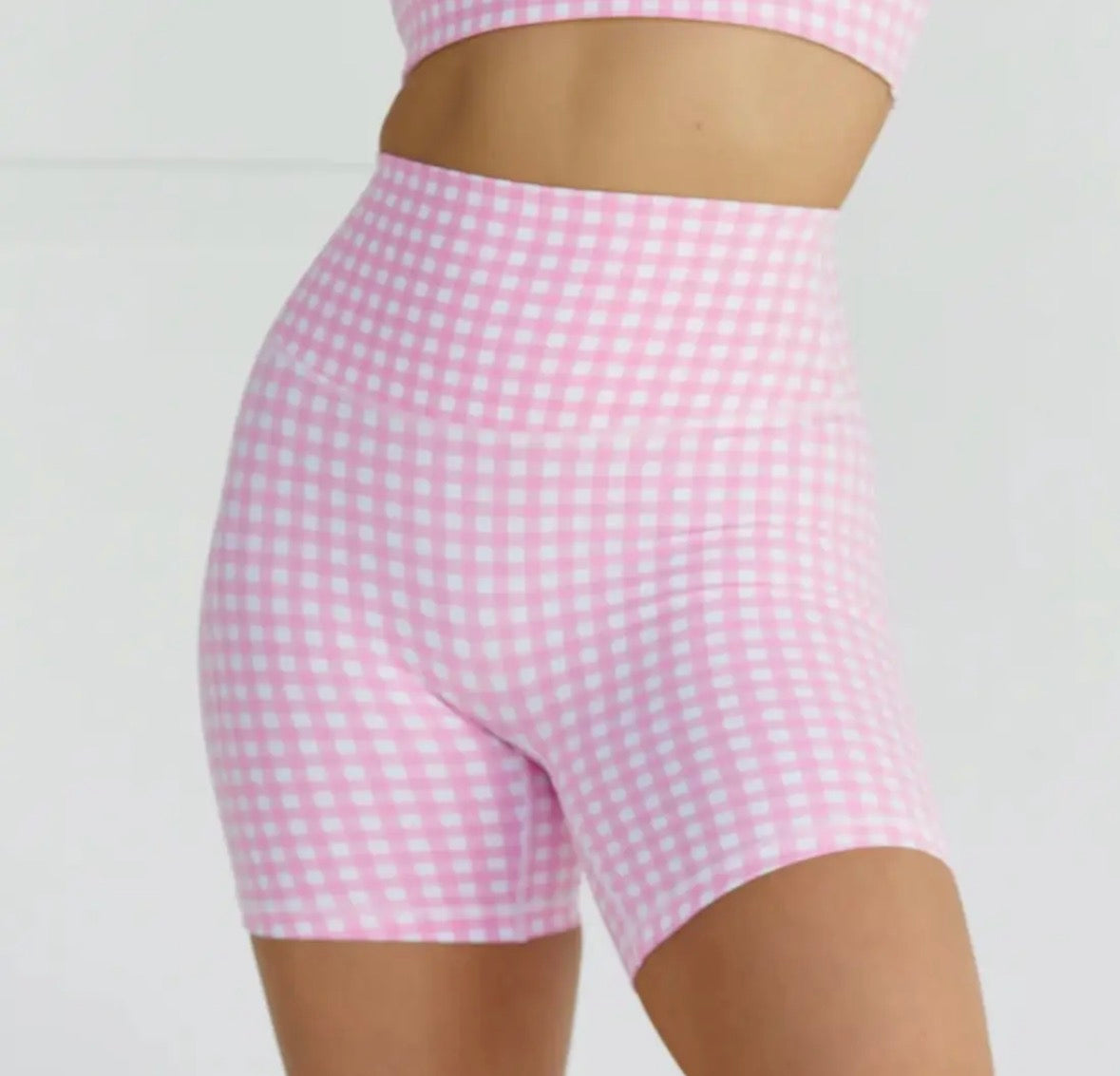 Women’s Plaid Athletic Biker Shorts