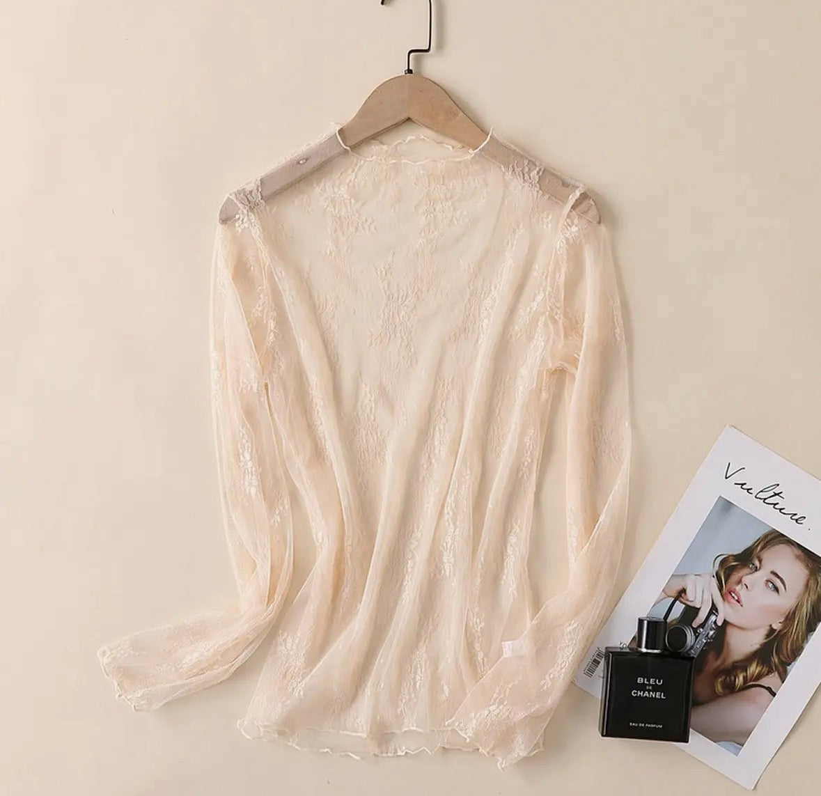 Mesh Blouse- Long Sleeve