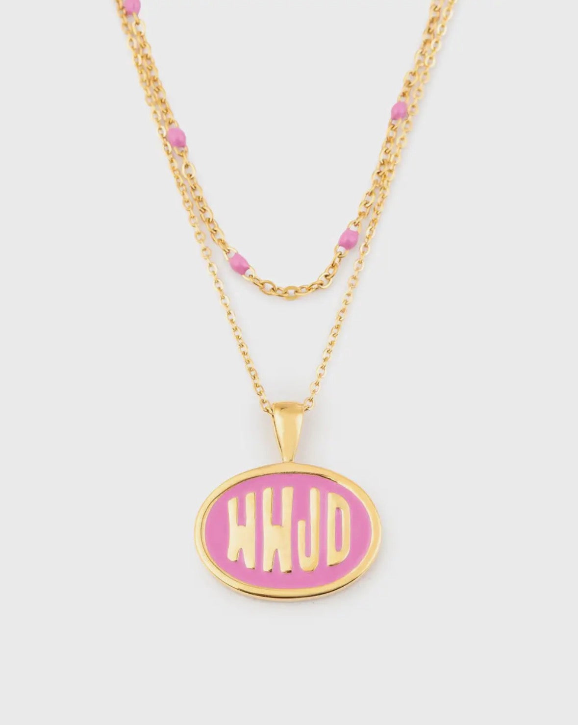 WWJD Pink Necklace