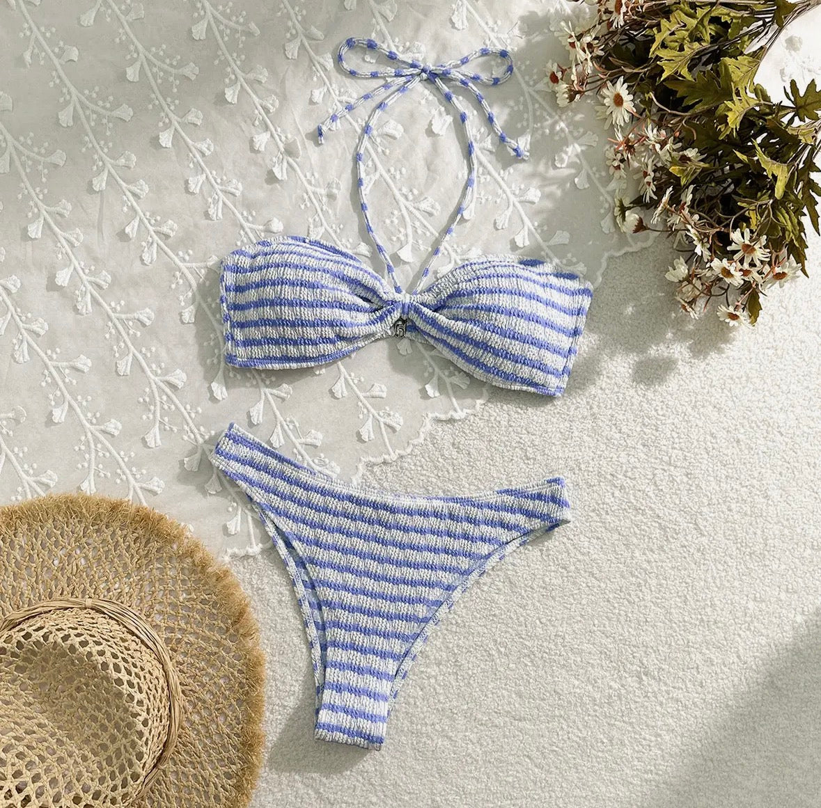 Stripped Bikini Set